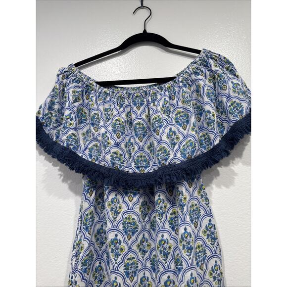 Roberta Roller Rabbit Priya Saloni Dress Womens Size XS Off The Shoulder Floral - Picture 2 of 9